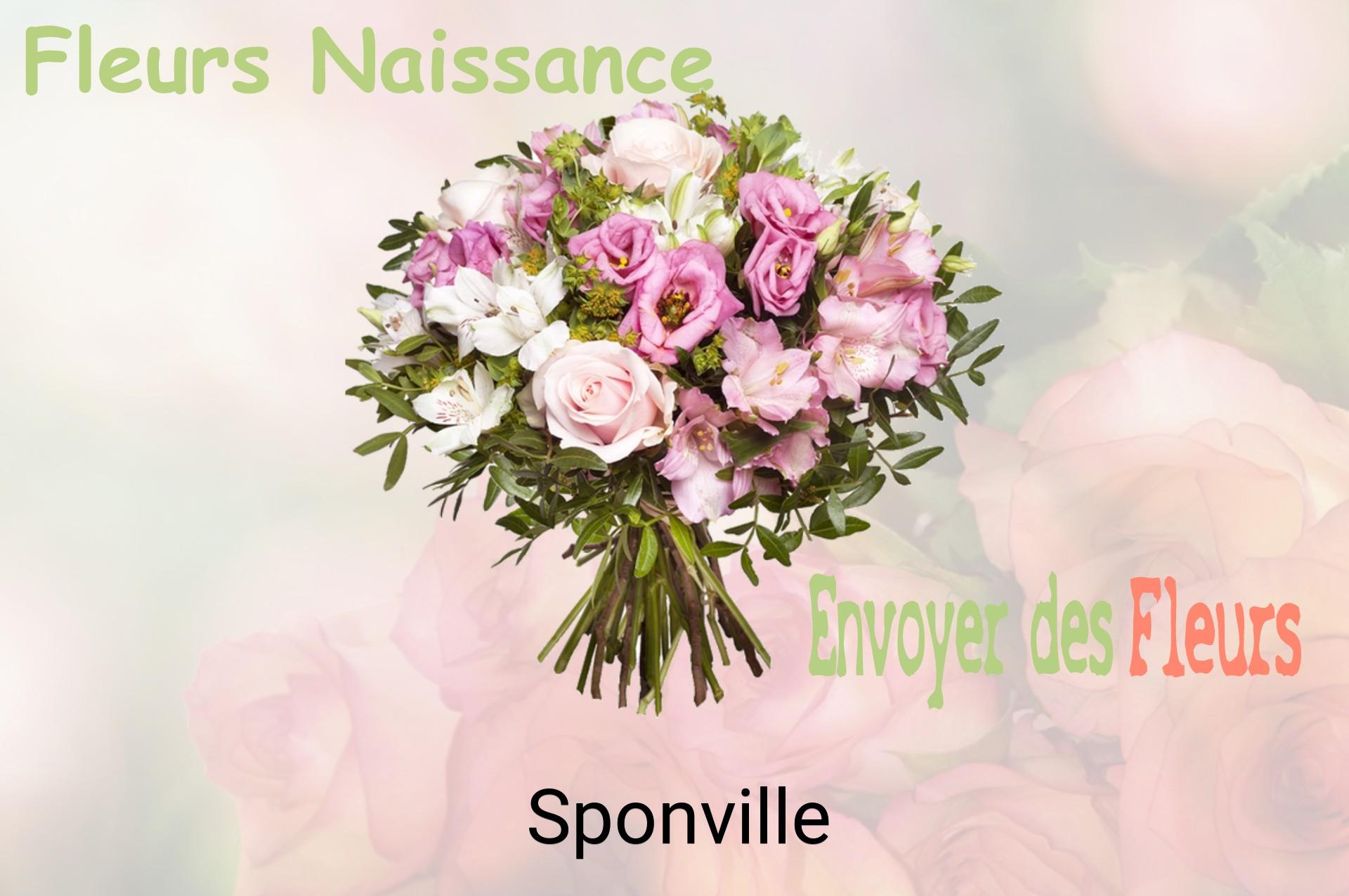 Bouquet de fleurs de naissance livré à Sponville